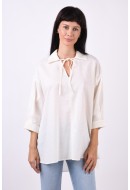 Bluza Dama Selected Slfjordy-Lula 3/4 Long Snow White